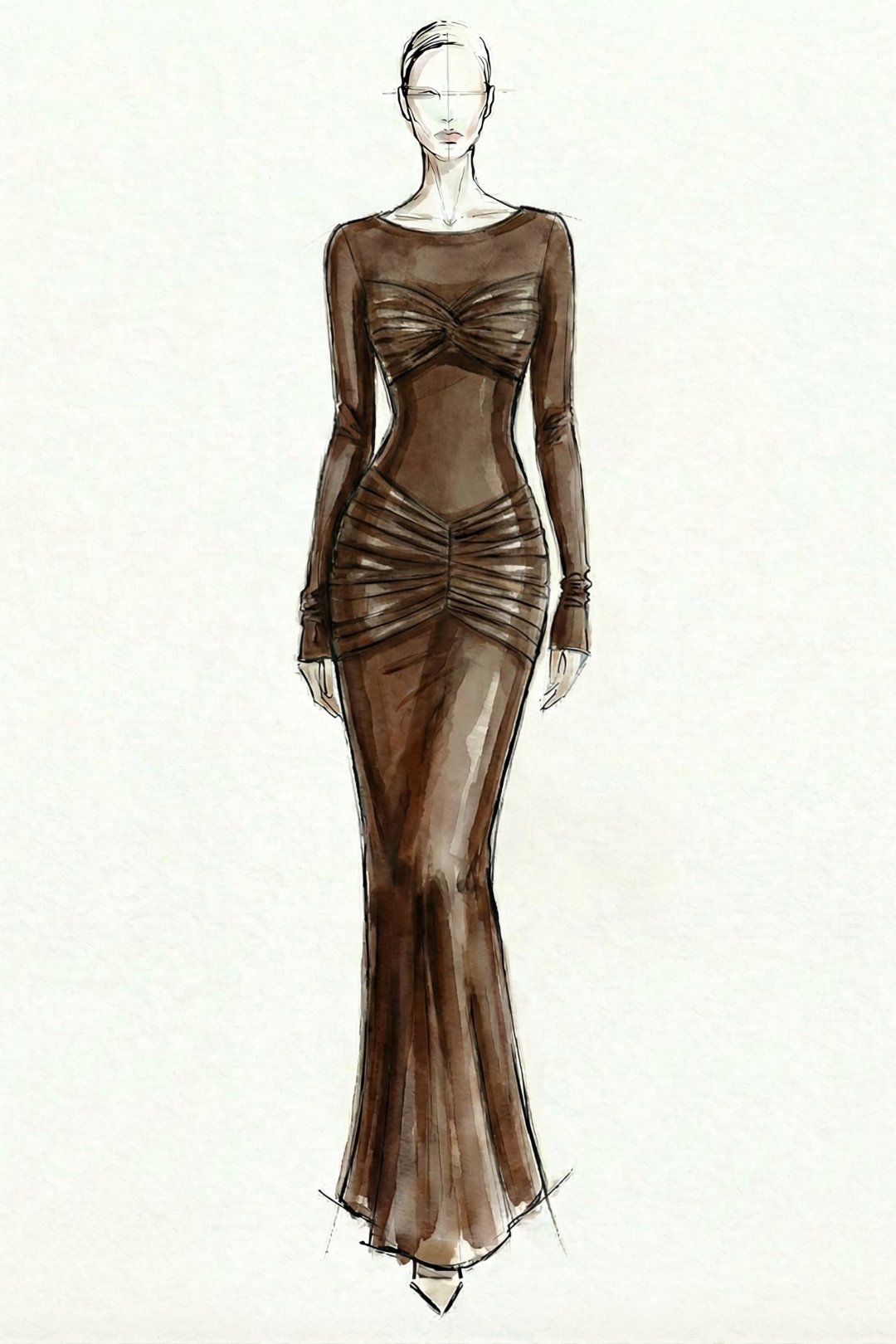 Egyptienne Chocolate Dress