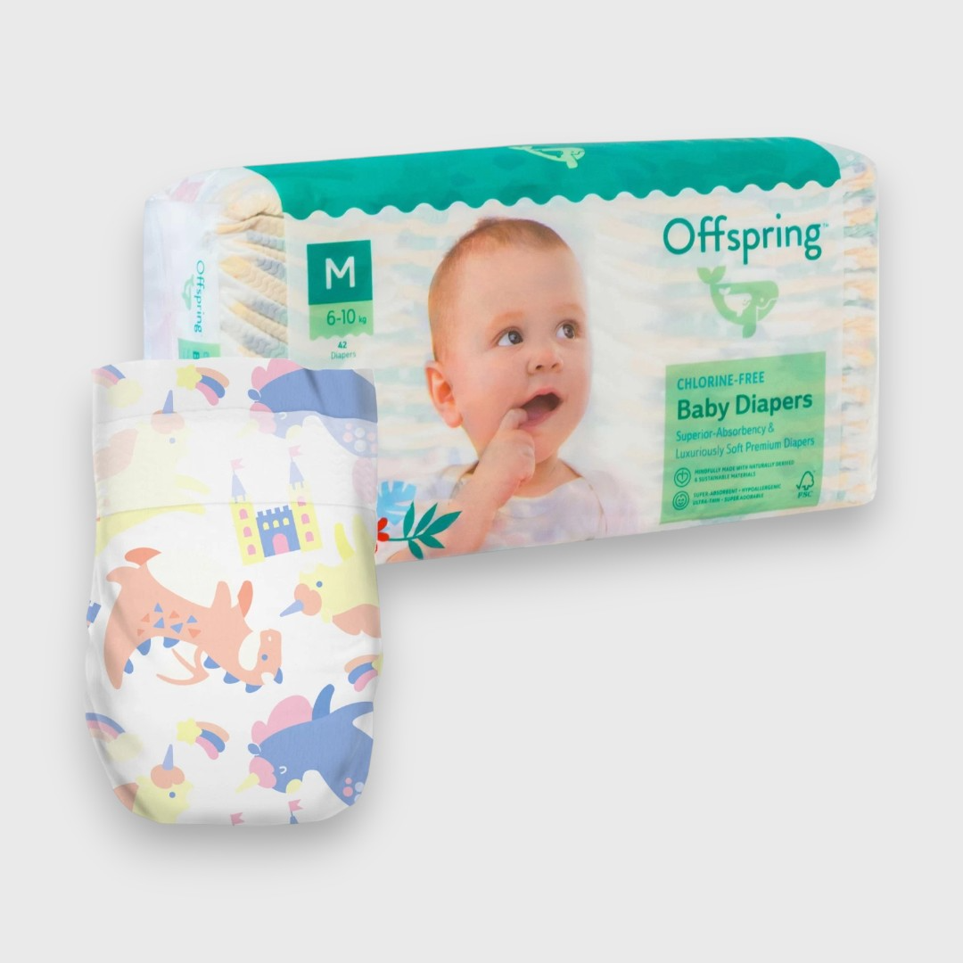 Offspring подгузники, M 6-10 кг. 42 шт 