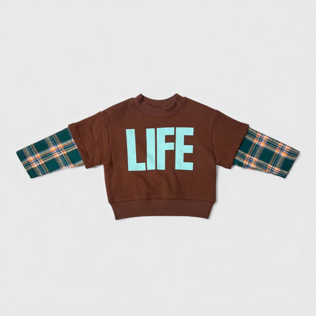 Коричневый свитшот