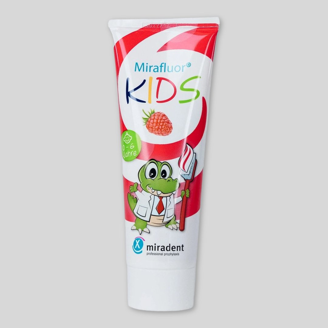Зубная паста Miradent Mirafluor kids (с 0 до 6 лет), 75 мл