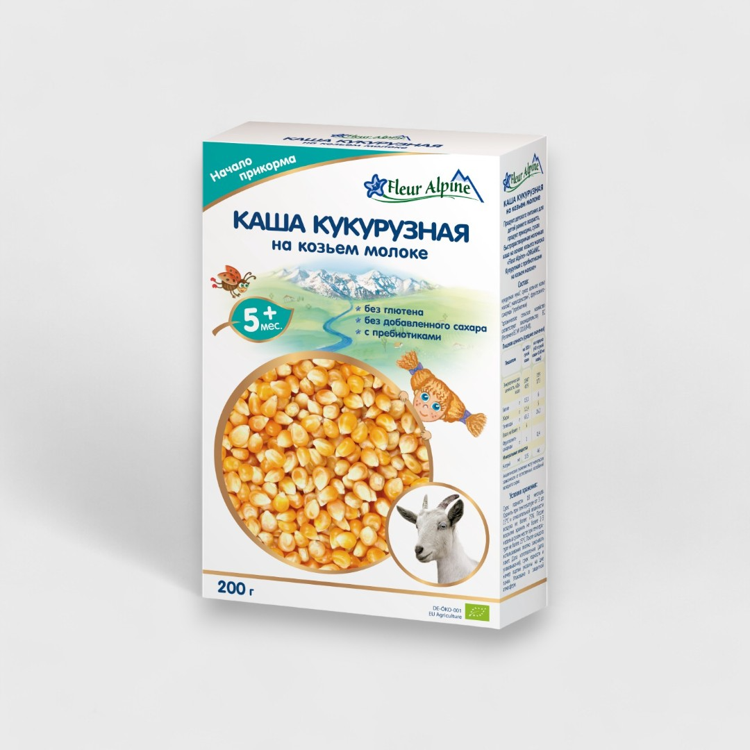 Fleur Alpine кукурузная каша на козьем молоке 200 г