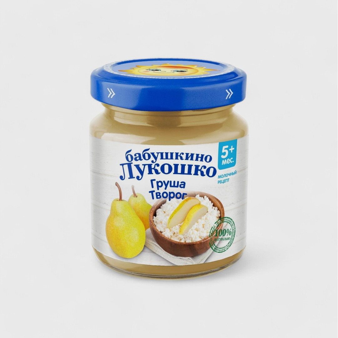 Бабушкино Лукошко Груша Творог, 100 г