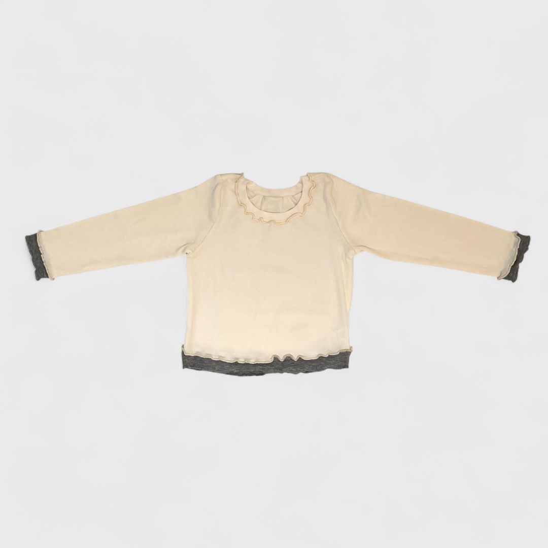 Айвори двойной лонгслив