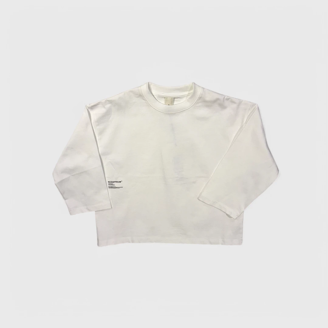 Белый лонгслив ID.SUOYICLUB