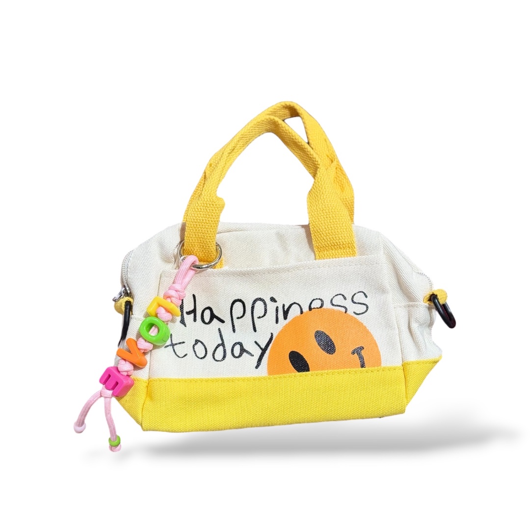 Желтая сумка с улыбкой Happiness