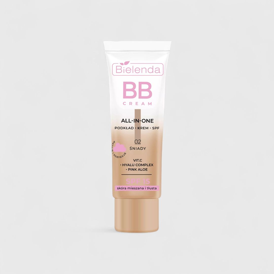 Крем BB Bielenda для смешанной и жирной кожи SPF 15