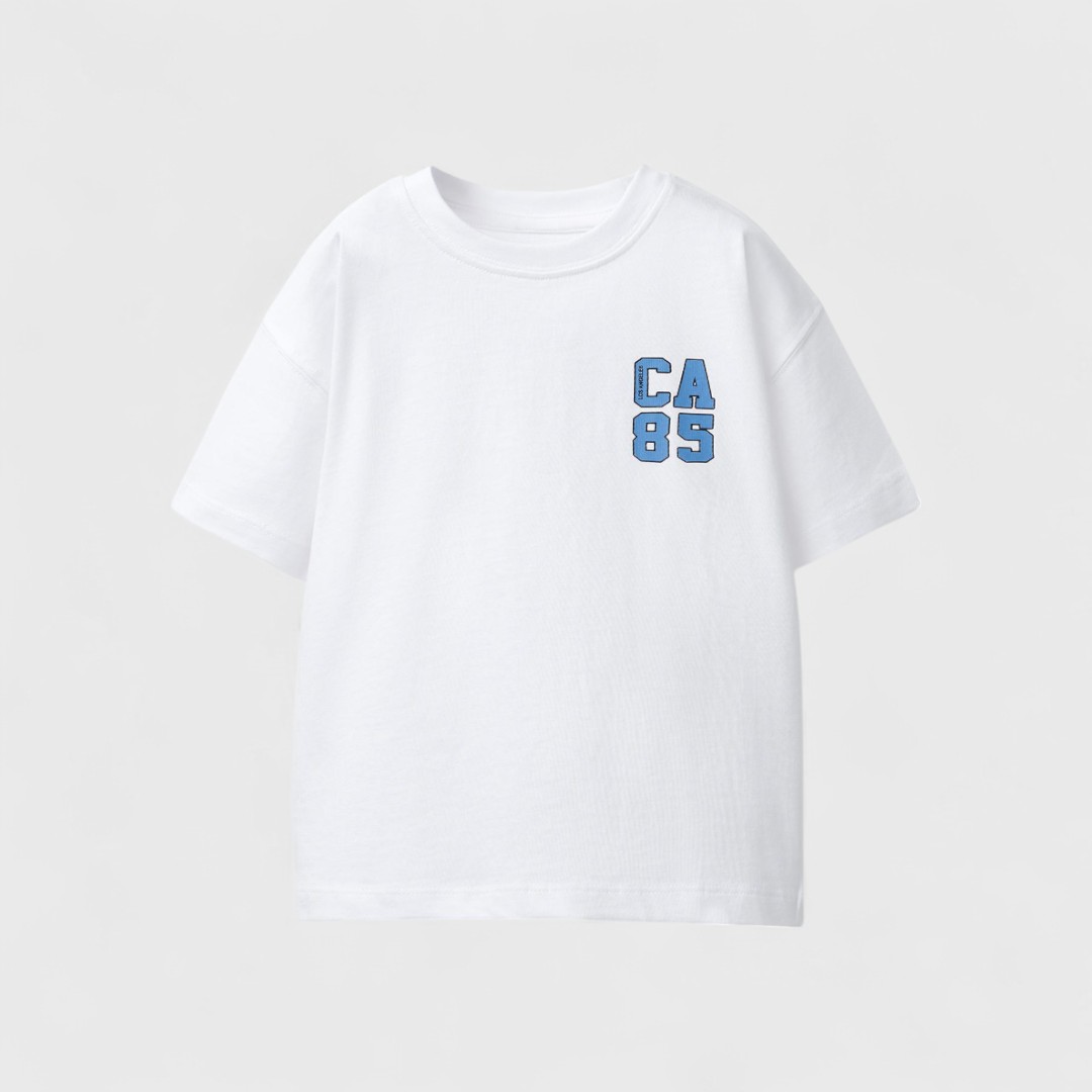 Zara Белая футболка с принтом CA 85