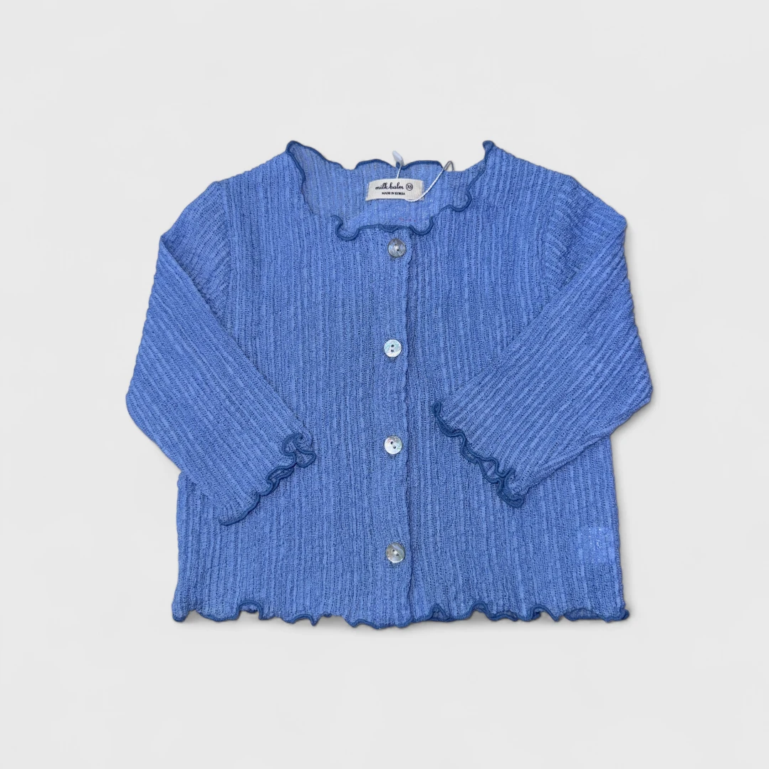 Синий кардиган для девочек