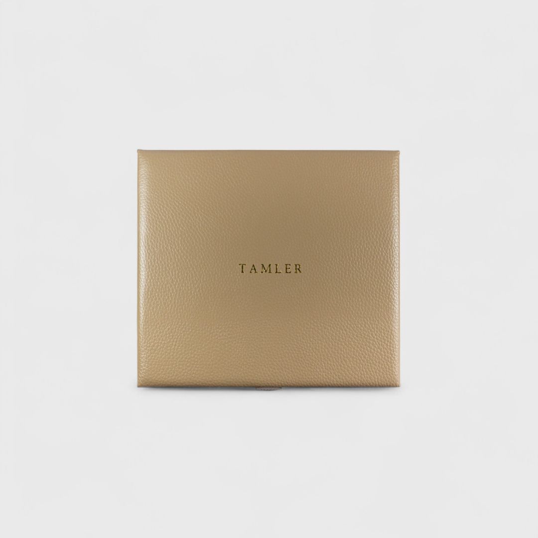 Большая бежевая шкатулка для украшений