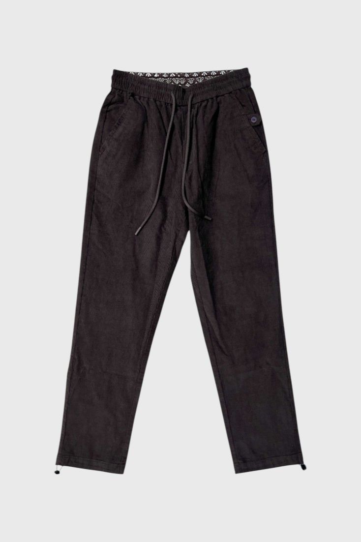 Брюки вельветовые с завязками