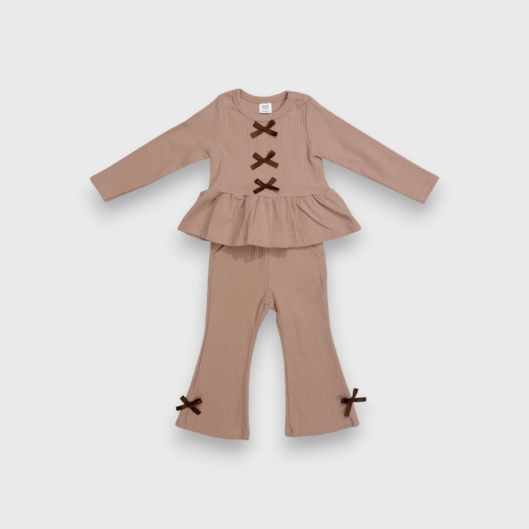 Бежевый комплект для девочек