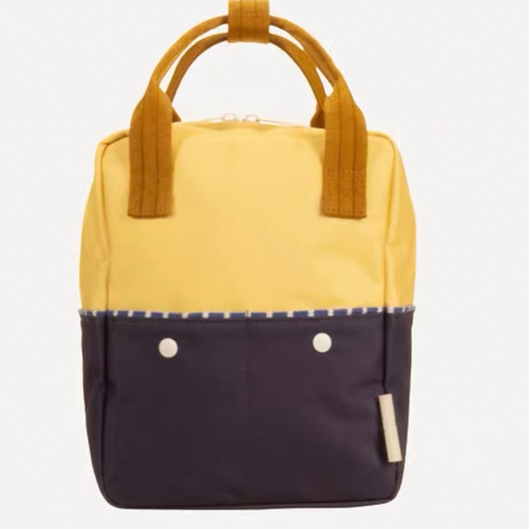 Желтая рюкзак с фиолетовым низом Sticky lemon 🍋 (Small)