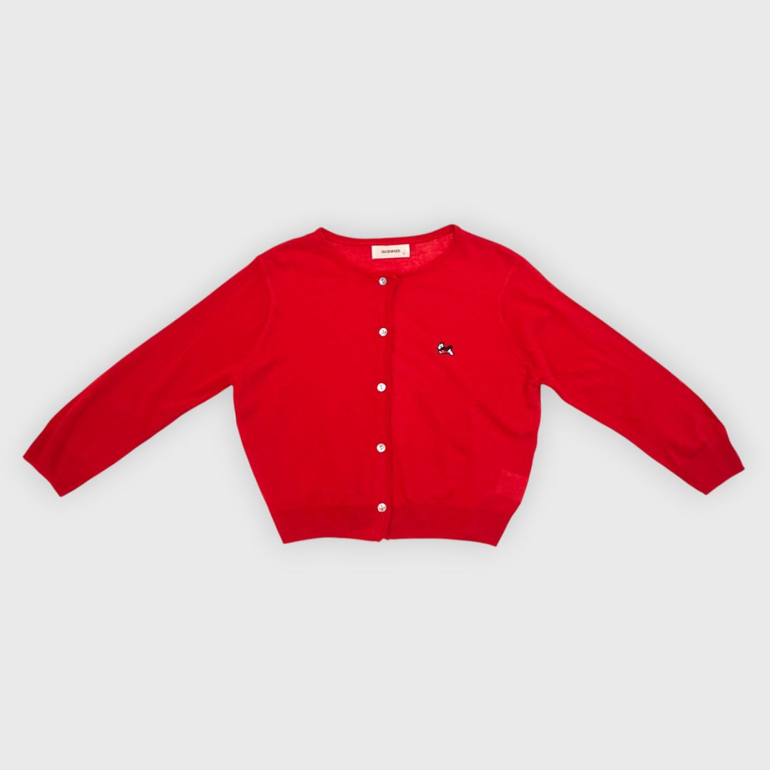 Красный кардиган dog