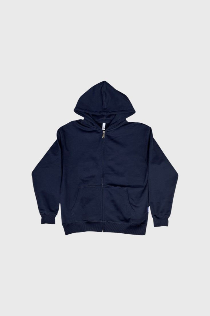 Темно-синяя толстовка с капюшоном