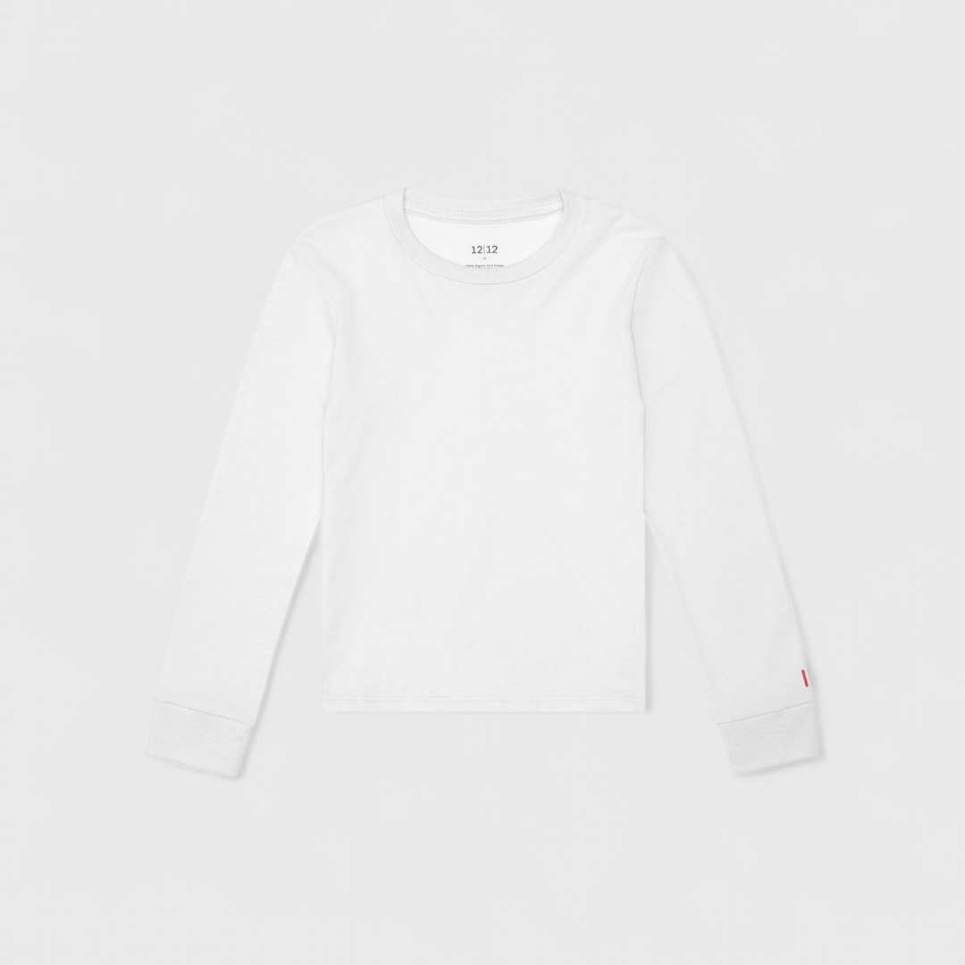 Белый лонгслив