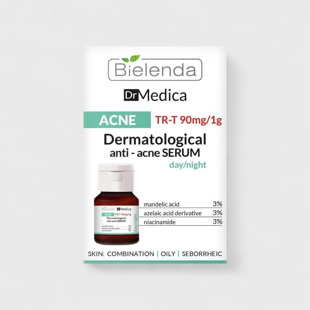 Дерматологический анти акне сыворотка дневная/ночная Bielenda