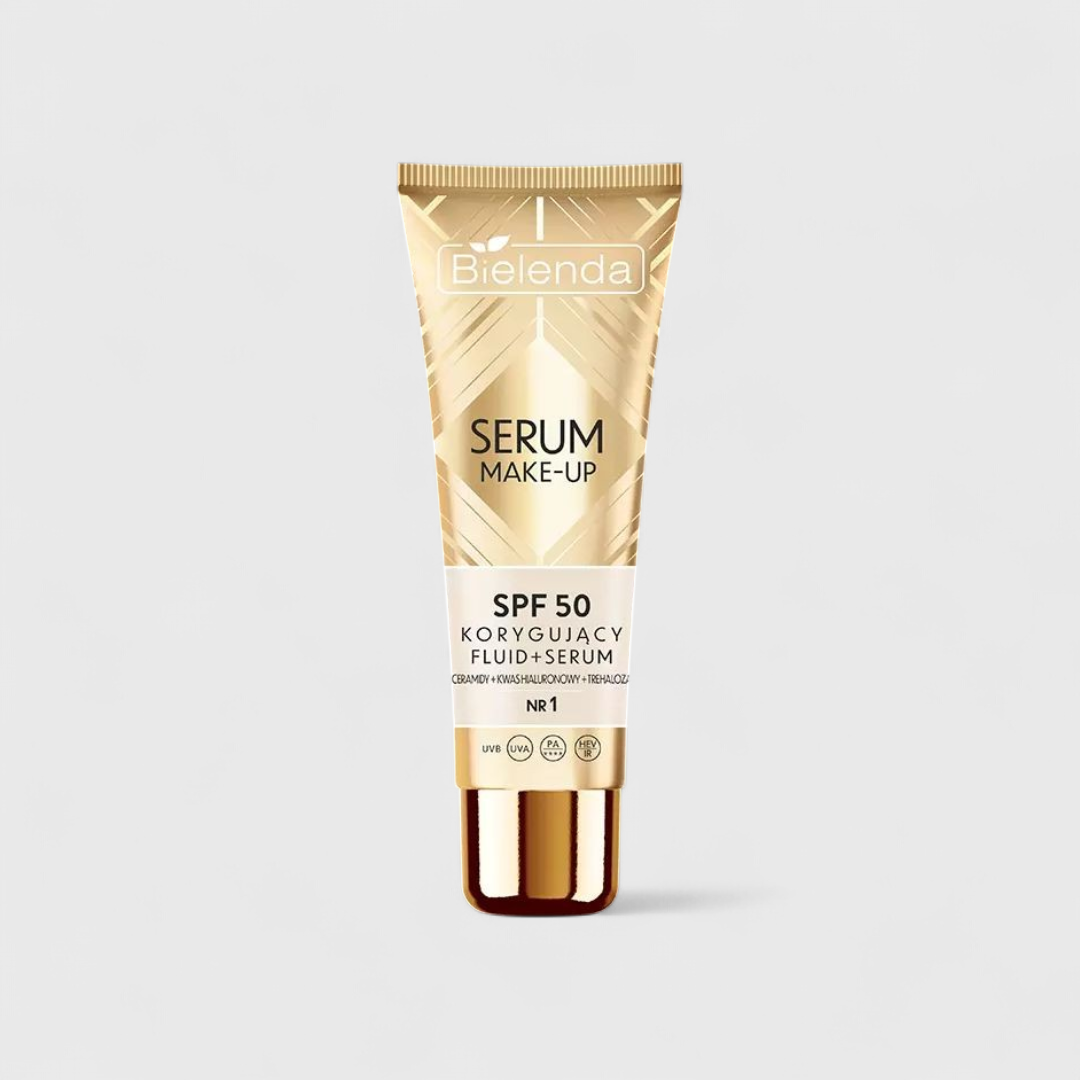 Тональные кремы+сыворотки с SPF 50 Bielenda