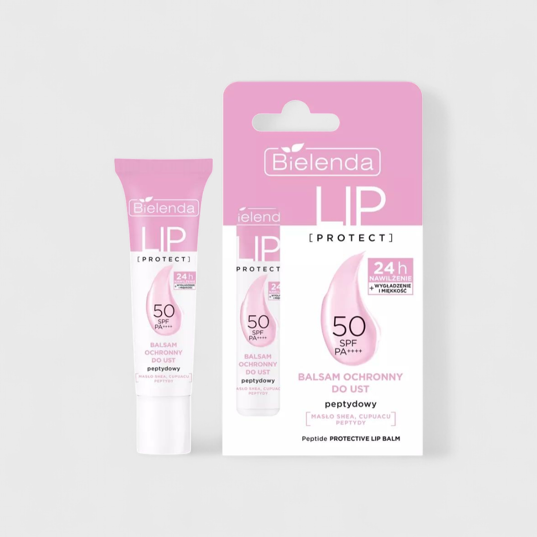 Защитный Пептидный бальзам для губ с SPF 50 Bielenda