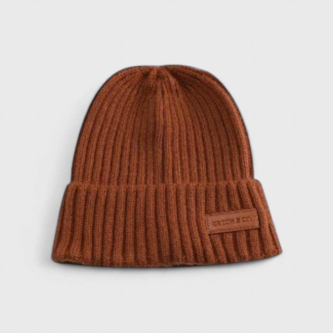 ВЯЗАНАЯ ШАПОЧКА В ШИРОКУЮ РЕЗИНКУ | СИЕННА