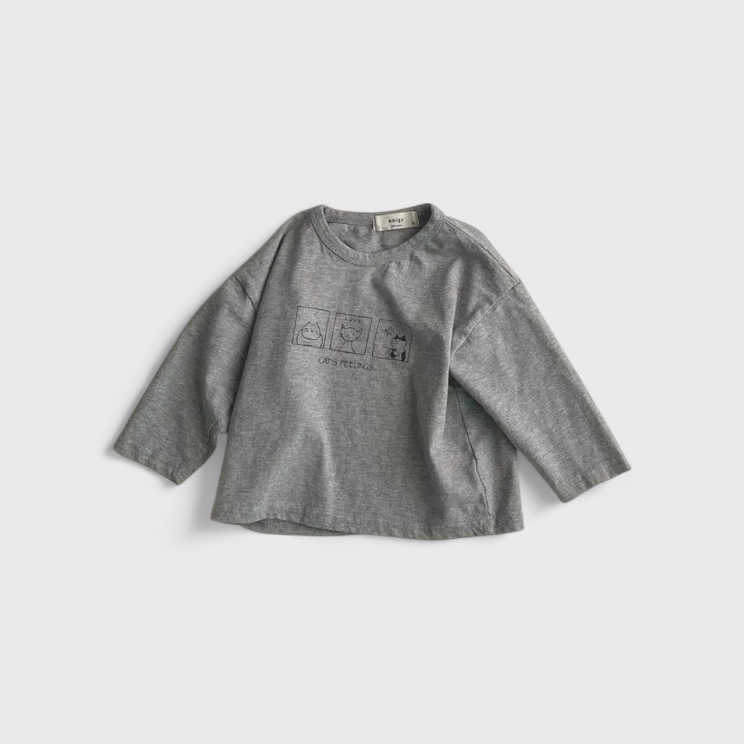 Серый лонгслив