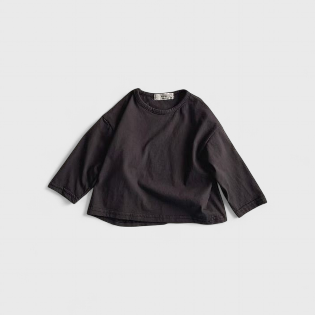 Черный лонгслив