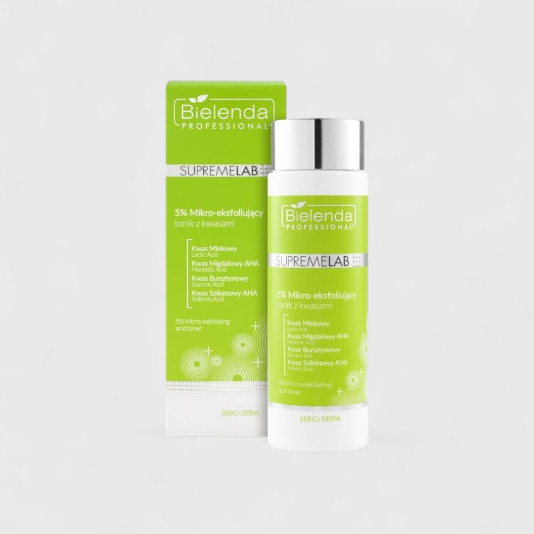5%-ный микро- отшелушивающий тоник с кислотами, 200 мл Bielenda Professional