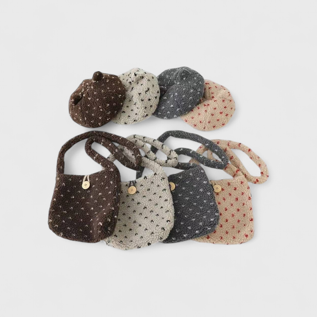 Набор сумки с беретом (4 расцветки)